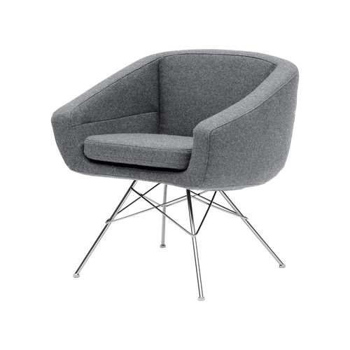Moderner Esszimmerstuhl - AIKO - SOFTLINE - für den Innenraum / Stoff / Gestell aus Metall