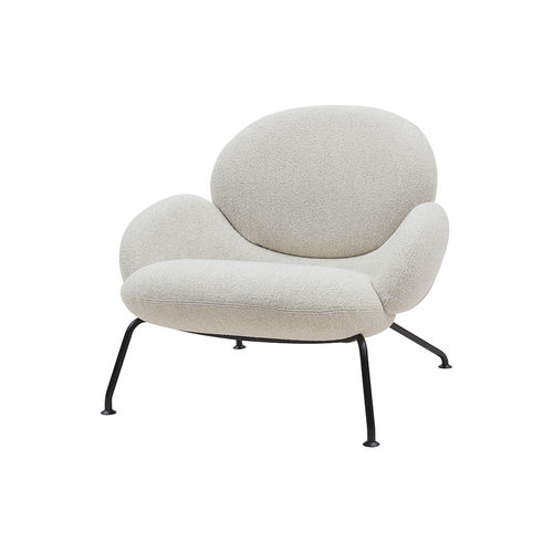 Moderner Sessel - BAIXA - SOFTLINE - Stoff / Stahl / mit abnehmbarem Bezug