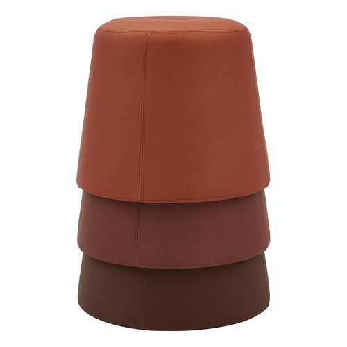Modernes Sitzkissen - RON - SOFTLINE - Stoff / rund / stapelbar