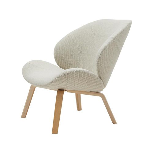 Moderner Sessel - EDEN - SOFTLINE - Stoff / Holz / mit abnehmbarem Bezug