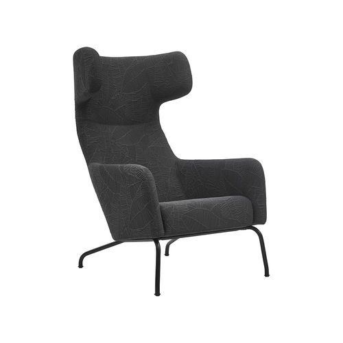 Moderner Sessel - HAVANA - SOFTLINE - Stoff / Stahl / mit Fußstütze