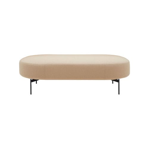Modernes Sitzkissen - JOE - SOFTLINE - Stoff / oval / mit abnehmbarem Bezug