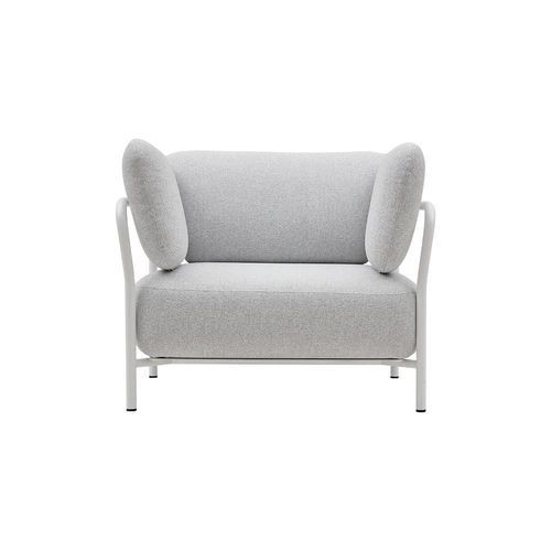 Clubsessel / minimalistisches Design - CLUB - SOFTLINE - Stahl / grau / schwarz