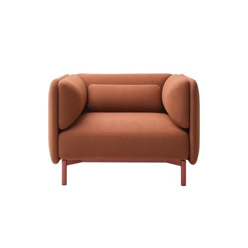 Moderner Sessel - JUNTO - SOFTLINE - Stoff / Metall / nachhaltig
