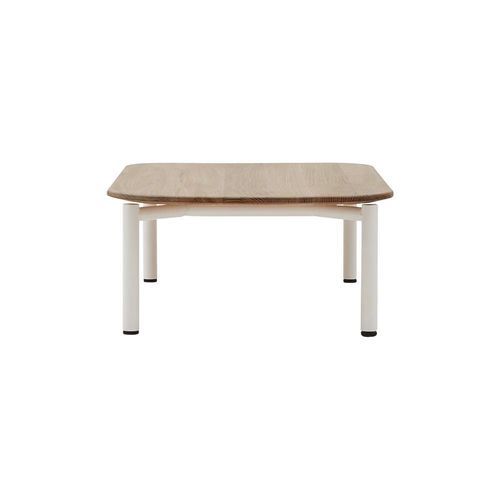 Couchtisch / minimalistisches Design - CLUB - SOFTLINE - Esche / Gestell aus Stahl / quadratisch