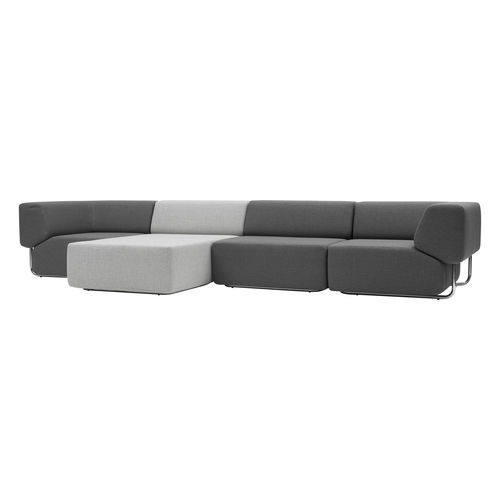 Modulsofa - NOA - SOFTLINE - modern / Stoff / mit abnehmbarem Bezug