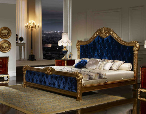 Doppelbett - Soher - Neobarock / Stoff