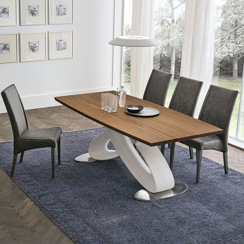 Moderner Tisch - ECLIPSE 200 - Target Point - Holzfurnier / Gestell aus Polyurethan / rechteckig