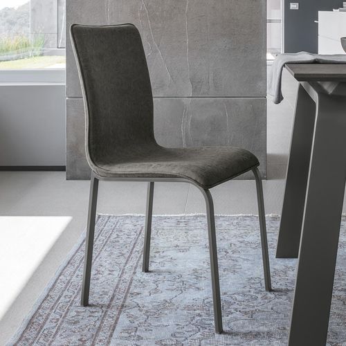 Moderner Stuhl - GLAMOUR - Target Point - für den Innenraum / Kunstleder / Gestell aus lackiertem Metall