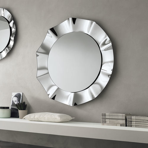 Wandmontierter Spiegel - ATUM 120 - Target Point - modern / rund / gewölbtes Glas