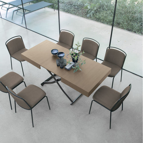 Moderner Esstisch - DIONE WOOD - Target Point - Laminat / Gestell aus Metall / rechteckig