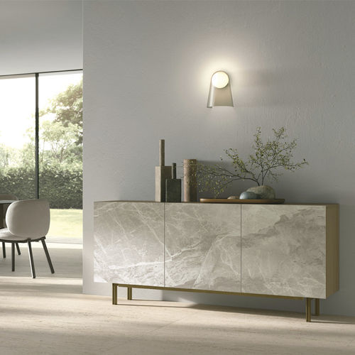 Modernes Sideboard - GIUNONE NEW 180 - Target Point - Metall / Laminat / Feinsteinzeug