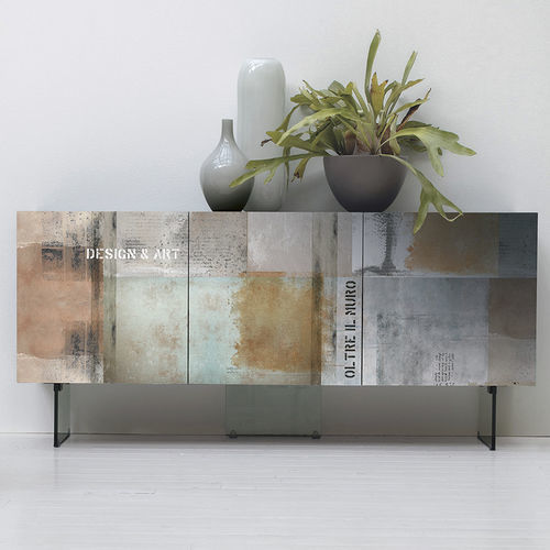 Wandmontiertes Sideboard - DAFNE 162 - Target Point - modern / aus lackiertem Metall / Laminat