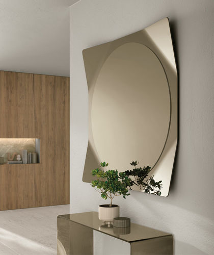 Wandmontierter Spiegel - LYNX - Target Point - modern / quadratisch / grau