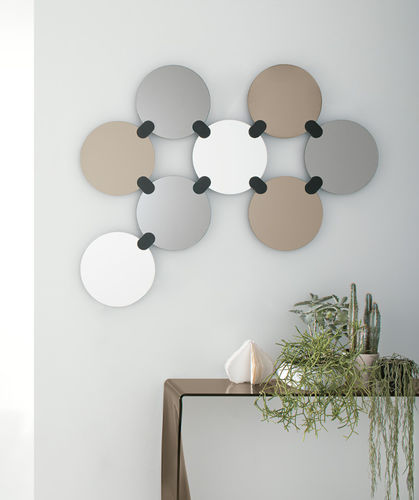 Wandmontierter Spiegel - ATOMO - Target Point - modern / Metall / grau