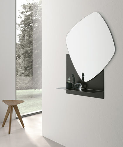 Wandmontierter Spiegel - DOUBLE TROUBLE - Target Point - modern / Metall / schwarz