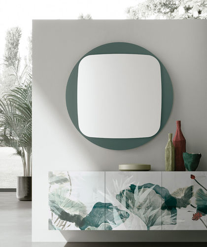 Wandmontierter Spiegel - SPACE - Target Point - modern / rund / beige
