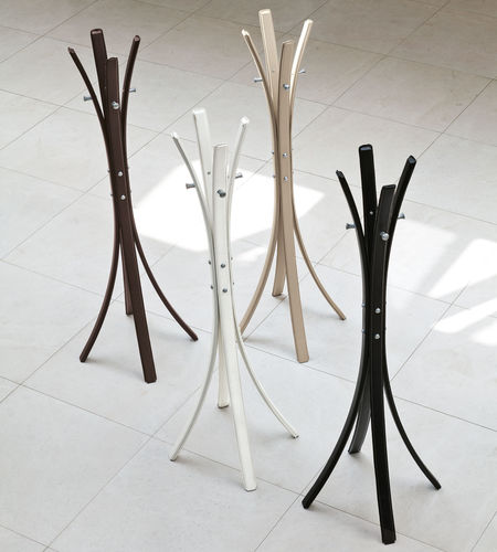 Bodenstehender Garderobenständer - STICK - Target Point - modern / Metall / weiß