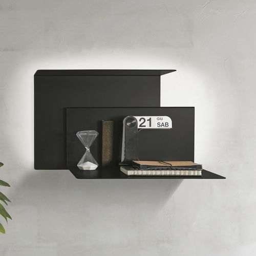 Wandmontiertes Regal - TWIN - Target Point - modern / Metall / schwarz