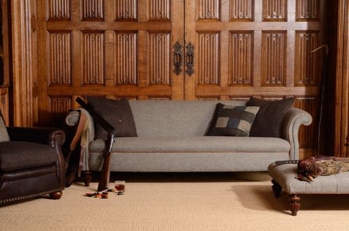 Klassisches Sofa - BOWMORE - Tetrad Associates - Stoff / Leder / braun