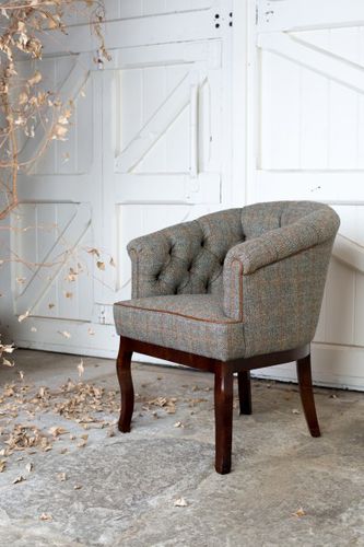 Chesterfield-Sessel - VICTORIA - Tetrad Associates - Leder / Stoff / Bridge