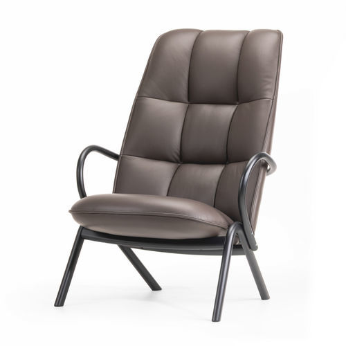 Moderner Sessel - CISSY - TON a.s. - Leder / Stoff / Buche