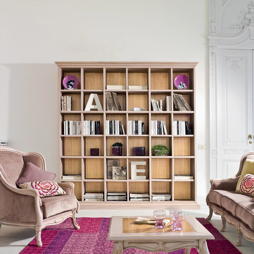 Hohes Bücherregal - ALEXANDER - Tonin Casa - klassisch / Holz