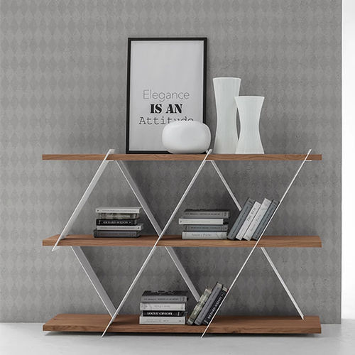 Modernes Bücherregal - CASTLE - Tonin Casa - aus lackiertem Metall / MDF / braun