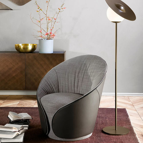 Moderner Sessel - Mama - Tonin Casa - Leder / Stoff / Sperrholz
