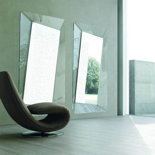 Wandmontierter Spiegel - CALLAS  - Tonin Casa - modern / rechteckig / gewölbtes Glas