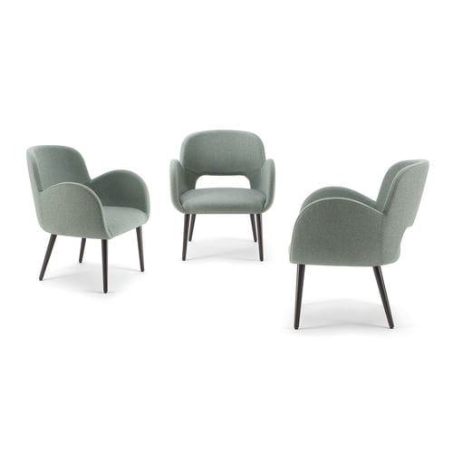 Moderner Sessel - BLISS-05 100 - Torre - Leder / Stoff / für Gewerbegebrauch