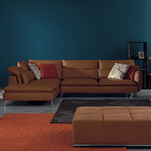 Modulsofa - ALADINE - Valmori - modern / Leder / schrägstellbar