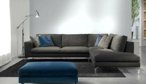 Modulsofa - LOBBY - Valmori - modern / Stoff / braun