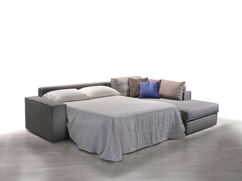 Ecksofa - MORFEO - Valmori - Bett / modern / Stoff