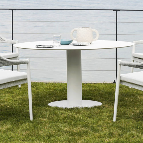Stahl-Tischgestell - BIG LOW - Varaschin - modern / für Couchtisch / rund