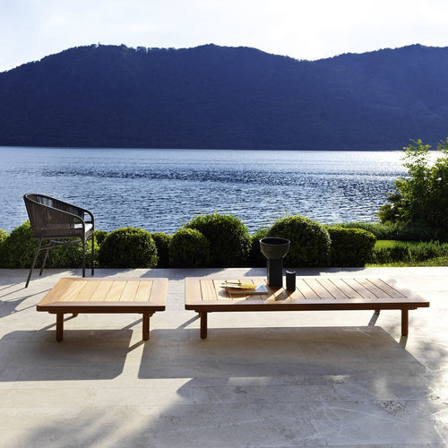 Moderner Couchtisch - EMMA - Varaschin - Iroko / Keramik / HPL