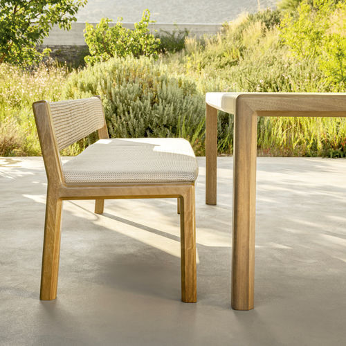 Moderne Bank - 25791 - Varaschin - Holz / Iroko / ohne Rückenlehne