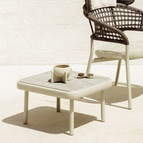 Couchtisch / minimalistisches Design - PLINTO - Varaschin - thermolackiertes Aluminium / Gestell aus Aluminium / rechteckig