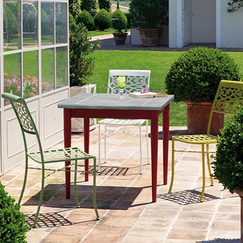 Klassischer Gartenstuhl - SW100 - Vermobil - für Außenbereich / Metall / stapelbar