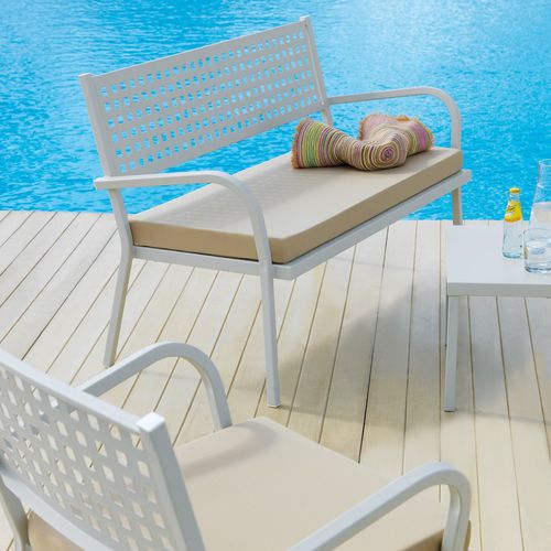 Klassisches Sofa - CH630 - Vermobil - für Garten / Gestell aus Metall / 3 Plätze