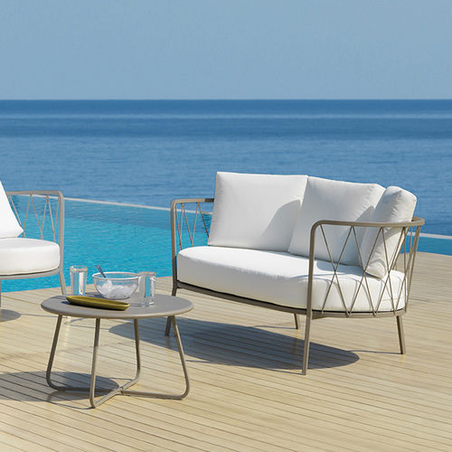 Klassisches Sofa - DE630 - Vermobil - für Garten / Stoff / Gestell aus Metall