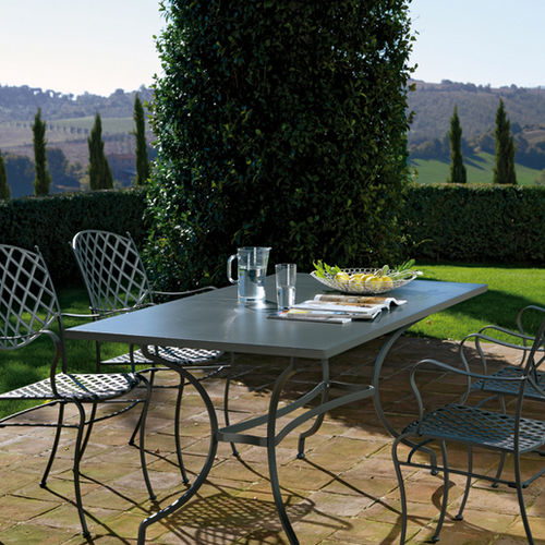 Klassischer Tisch - AS3180 - Vermobil - Metall / rechteckig / für Garten