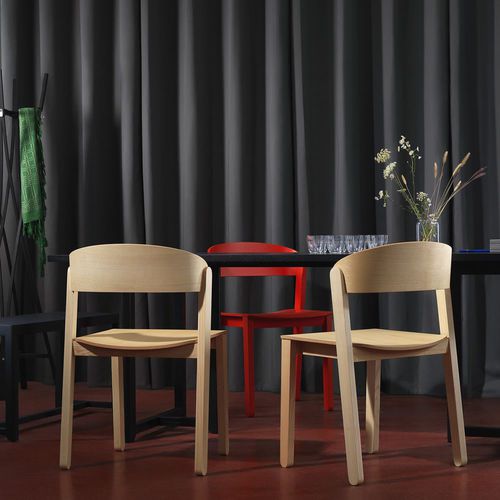 Moderner Stuhl - Pur - Zilio A&C - für den Innenraum / Esche / Buche