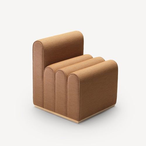 Modernes Sitzkissen - Arkad B S - Zilio A&C - Stoff / quadratisch / von Note Design Studio