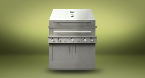Multibrennstoff-Gartengrill - K750HB - KALAMAZOO OUTDOOR GOURMET - Einbau / Metall