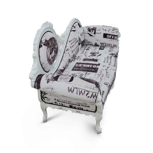 Neobarock-Sofa - CLEOPATRA - David Style - Stoff / mehrfarbig / Zweisitzer