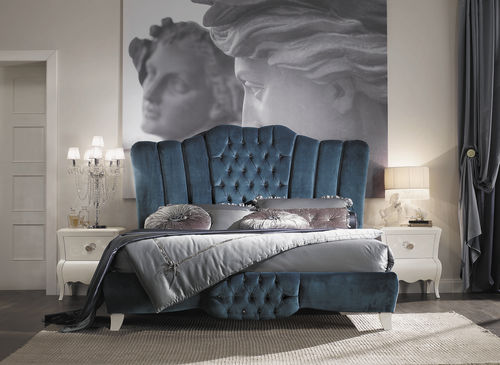 Doppelbett - David Style - Neobarock / Polster / Holz