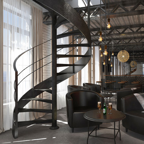 Wendeltreppe - METAL KOMPACT SN - ITALIAN FASHION STAIRS - Metallstufen / mit Stahlstruktur / für Privatgebrauch