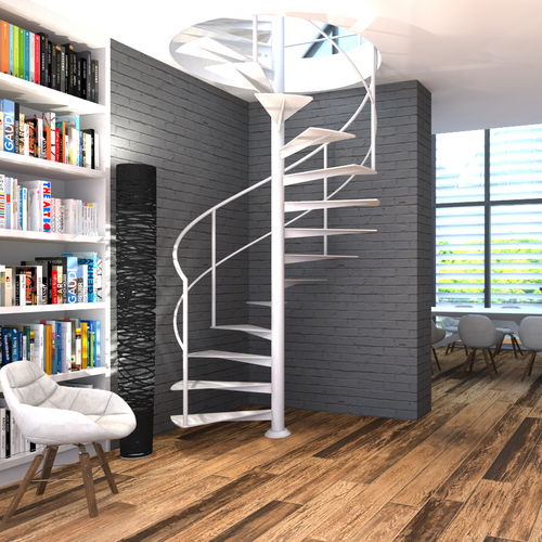 Wendeltreppe - METAL KOMPACT - ITALIAN FASHION STAIRS - Metallstufen / mit Stahlstruktur / für Privatgebrauch