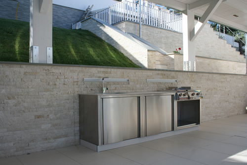 Outdoor-Küche - OUTDOOR KITCHEN 1 - Bianchi group srl - klassisch / Edelstahl / ohne Griff